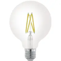 Eglo E27 LED G95 klar globlampa med varmt vitt ljus