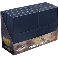 Arcane Tinmen Cube Shell Midnight Blue - 8 enheter - Sttbar och robust TCG OCG -kortlagring - Kortdcklda - Kompatibel med Pokemo