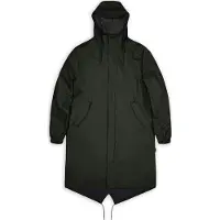 Rains - Jackor - Fishtail Parka W3 Green för Unisex - Storlek L - Grön