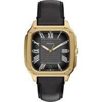 Fossil Analog klocka 'CROSBY' guld / svart