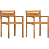 vidaXL Trädgårdsstolar 2 st 50x53x80 cm massivt trä akacia