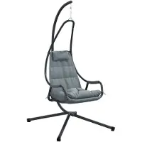 vidaXL Hängande äggstol Antracit 94 x 107 x 196,5 cm Stål
