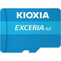Kioxia EXCERIA G2 - Flash-minneskort - 128 GB - A1 / Video Class V30 / UHS-I U3 / Class10 - microSDXC UHS-I U3