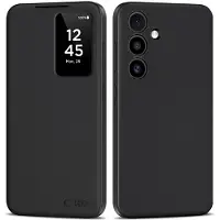 Tech-Protect Smart plånboksfodral för Samsung Galaxy S25 FE - Matt svart