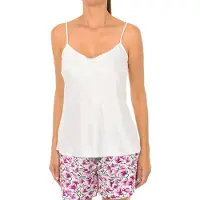 Dim Lovable L07WV T-shirt i satin med tunna band för kvinnor