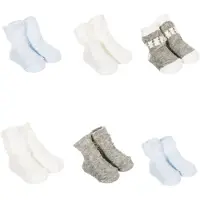 Le Petit Garçon Förpackning med 6 tryckta strumpor 2001 baby