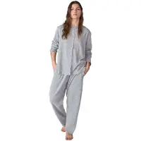 J&j Brothers JJBFP1901 Dampyjamas med lång ärm