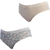 Janira Pack-2 Brislip Coquettes bomullstrosor 1032252 för kvinnor