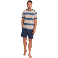 J&j Brothers JJBFH5700 Kortärmad pyjamas för män
