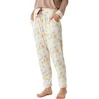 J&j Brothers JJBEP1301 Pyjamas med tryck och lång ärm för kvinnor
