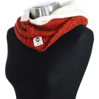 Buff Huva med stickad krage 94300 kvinna