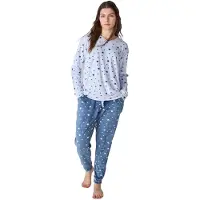 J&j Brothers JJB4 Dampyjamas i sammet med lång ärm