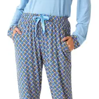 J and J Brothers Långärmad pyjamas med skjorta för kvinnor JJBDP0901