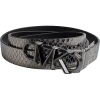 Michael Kors Kvinnors Vändbar Metallic Läder Tunn Bälte 558992