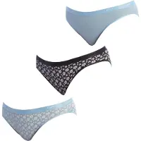 Dim Pack-3 Stretch bomullsbyxor D4C17 för kvinnor