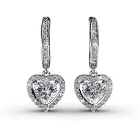 MYC Paris Only Love Örhängen - Silver och Crystal