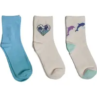 Gap 3-pack Crew-strumpor 855459 för flickor