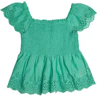 Gap Kort blus med broderade öljetter 557992 för flickor