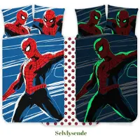 BrandMac Spiderman 1053 Glow 100 X 140 Cm (1029355) Sängkläder Till Spjälsäng