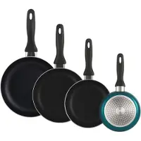 Wellhome 16/20/24/28 Cm Stekpanne Set 4 Bitar