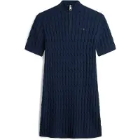 Tommy Hilfiger Stickad klänning marinblå