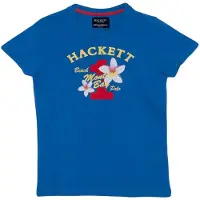 Hackett London Kortärmad t-shirt med rund hals för pojkar HK500152