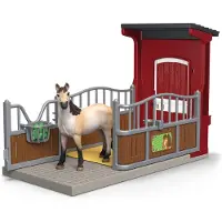 Schleich Farm World - Ponybox m. Mustang Sto - 42724 - 19 Del - - One Size - Leksaksdjur