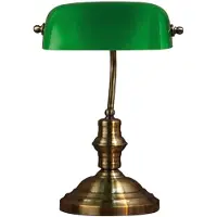 Markslöjd Bankers Bankirlampa Grön 42 cm