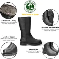 Panama jack Women's Black Bambina B60 Leather High Boots