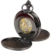 TruClothing Klassiskt mekaniskt fickur Peaky Blinders Vintage Skeleton Automatic