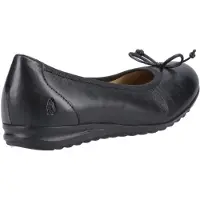 Hush puppies Lucille Läder Svarta Ballerinaskor för Kvinnor