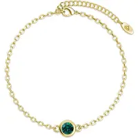 MYC Paris Birth Stone Armband - Guld och Grön