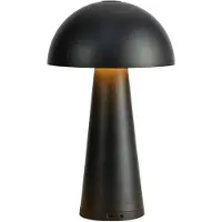 Markslöjd Fungi Uppladdningsbar Svamplampa Svart