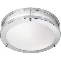 Markslöjd Täby Plafond Vit/Krom 25 cm