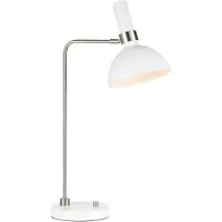 Markslöjd Larry Skrivbordslampa Vit/Krom