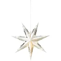 Markslöjd Strauss Stjärna Vit/Silver 75 cm