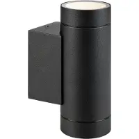 Markslöjd Pipe Fasadlampa Svart Dubbel