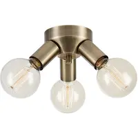 Markslöjd Mazzo Plafond Mässing 3 Lampor