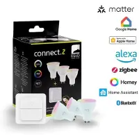 Eglo CONNECT-Z GU10 smarta lampor - 3-pack med strömbrytare