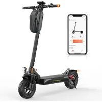 Electric Ride ISINWHEEL T4 City Vuxen Tysk Standard Elektrisk Skoter 500W Motor 48V12.5AH Batteri 10 Tum Off-Road Däck Utomhus ESkoter