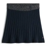 Tommy Hilfiger Glitter Waistband Mini Cable Knit Skirt