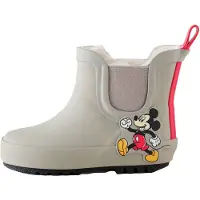 Next Gummistövel 'Mickey Mouse' mörkbeige / röd / svart / vit