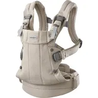 BabyBjörn Harmony Woven Mélange bärsele, ljus beige