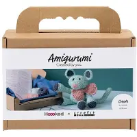 Creativ Company DIY Kit Amigurumi Mus mint & rosa 1 förp