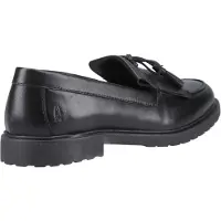 Hush puppies Verity Kiltie Läder Svarta Mokasiner för Kvinnor