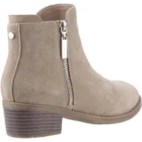 Hush puppies Ingrid Mocka Kvinnors Taupe Klackade Ankelstövlar