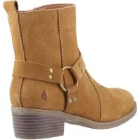 Hush puppies Iria Mocka Kvinna Tan Klackade Ankelstövlar