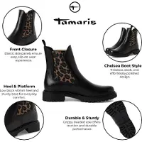 Tamaris Chelsea boots karamell / svart