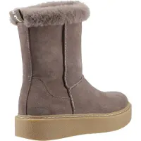 Hush puppies Becca Mid Mocka Kvinnors Taupe Stövlar