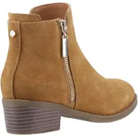 Hush puppies Ingrid Suede Kvinnors Tan Klackade Ankelskor